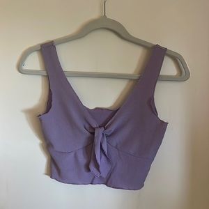 Shein front tie tank